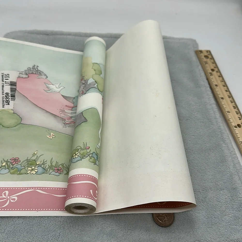 Vintage Borden Unicorn Rainbow Princess Wallpaper Border #WB350 (New)
